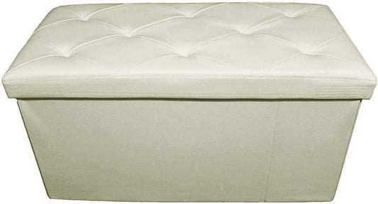 POUF CONTENITORE IN ECOPELLE