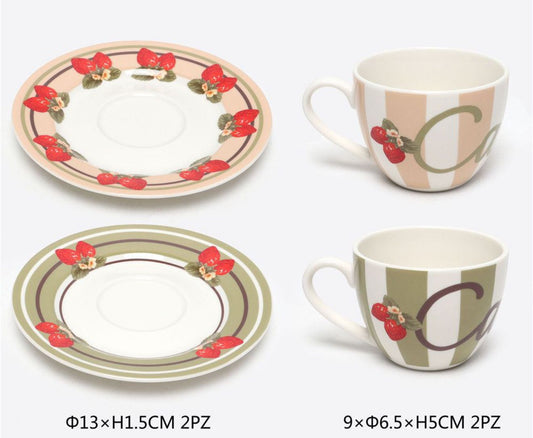 COPPIA TAZZINA DA CAFFE' CON PIATTINO