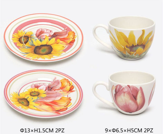 COPPIA TAZZINA DA CAFFE' CON PIATTINO