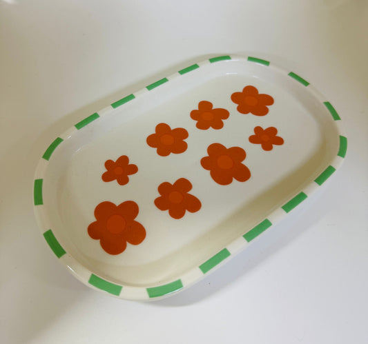 VASSOIO IN CERAMICA (21X13X2cm)