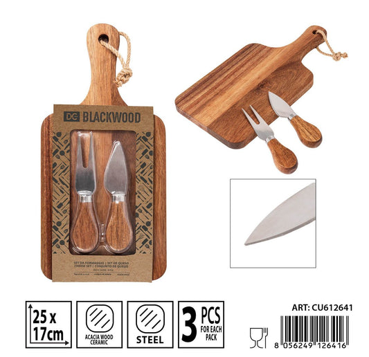 TAGLIERE IN LEGNO CON MANICO (RETTANGOLARE)