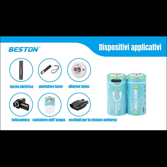 BATTERIA AL LITIO USB-C DA 3,7 V