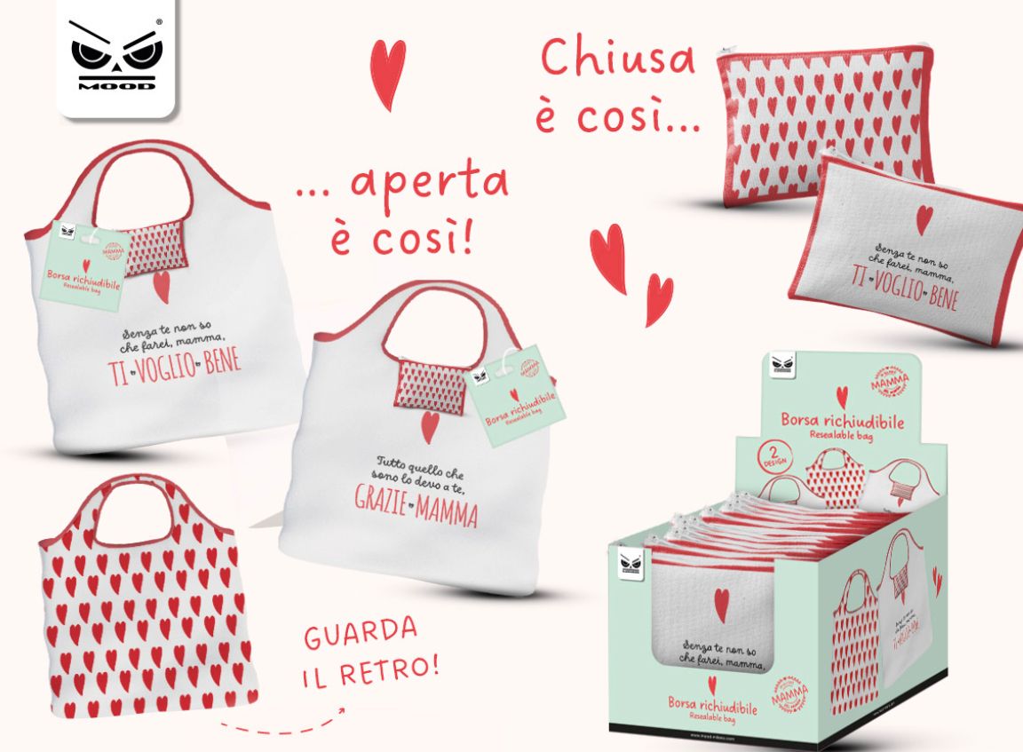 BORSA SPESA CON DEDICA (RICHIUDIBILE)