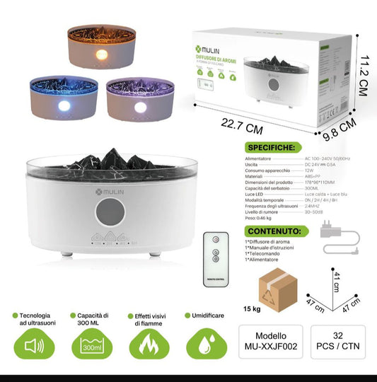 UMIDIFICATORE PER AMBIENTE (11,2X22,7X9,8CM)