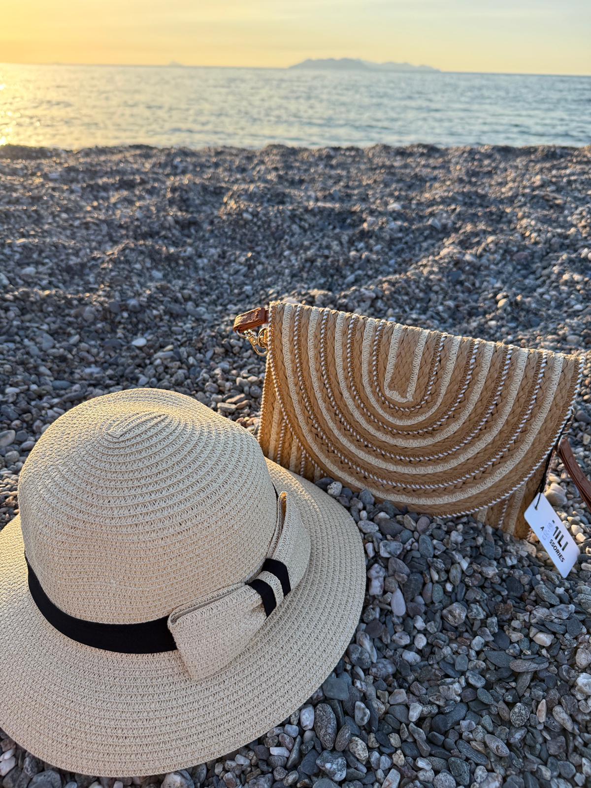 BORSA ESTIVA IN PAGLIA(28x20cm)