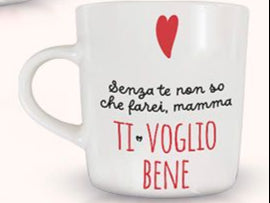 TAZZINA DA CAFFE' CON CUCCHIAINO (DEDICA)