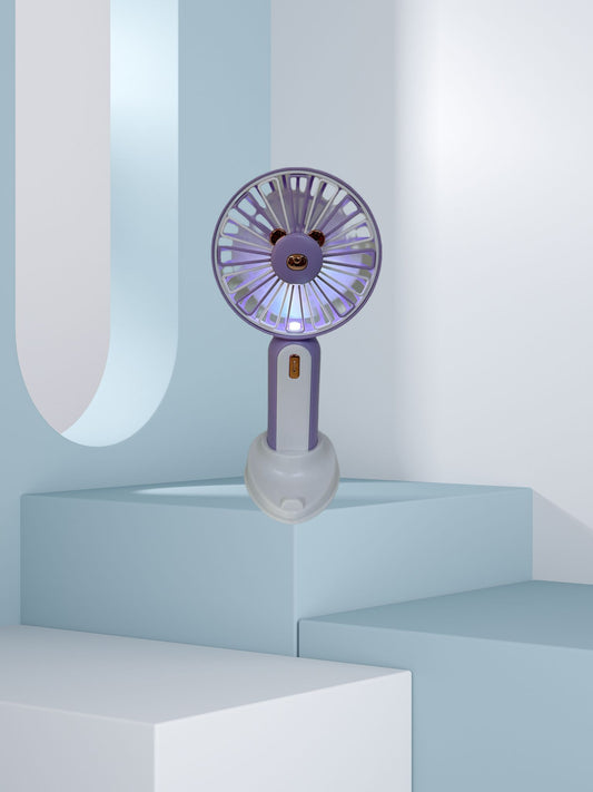 MINI VENTILATORE PORTATILE CON SUPPORTO PER SMARTPHONE