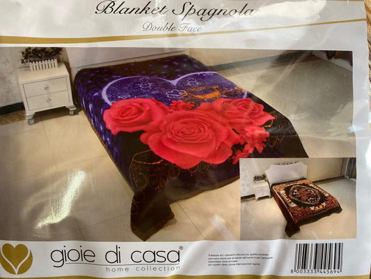 COPERTA BLANKET SPAGNOLA DOUBLE FACE
