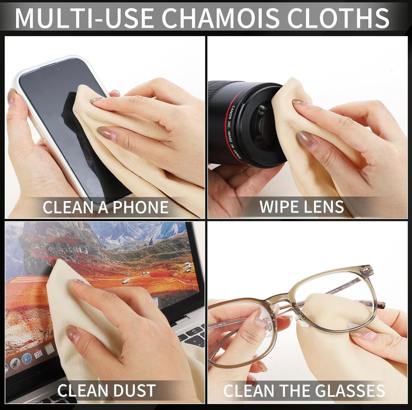 PANNO IN VERA PELLE PROFESSIONALE - PULIZIA AUTO SENZA ALONI