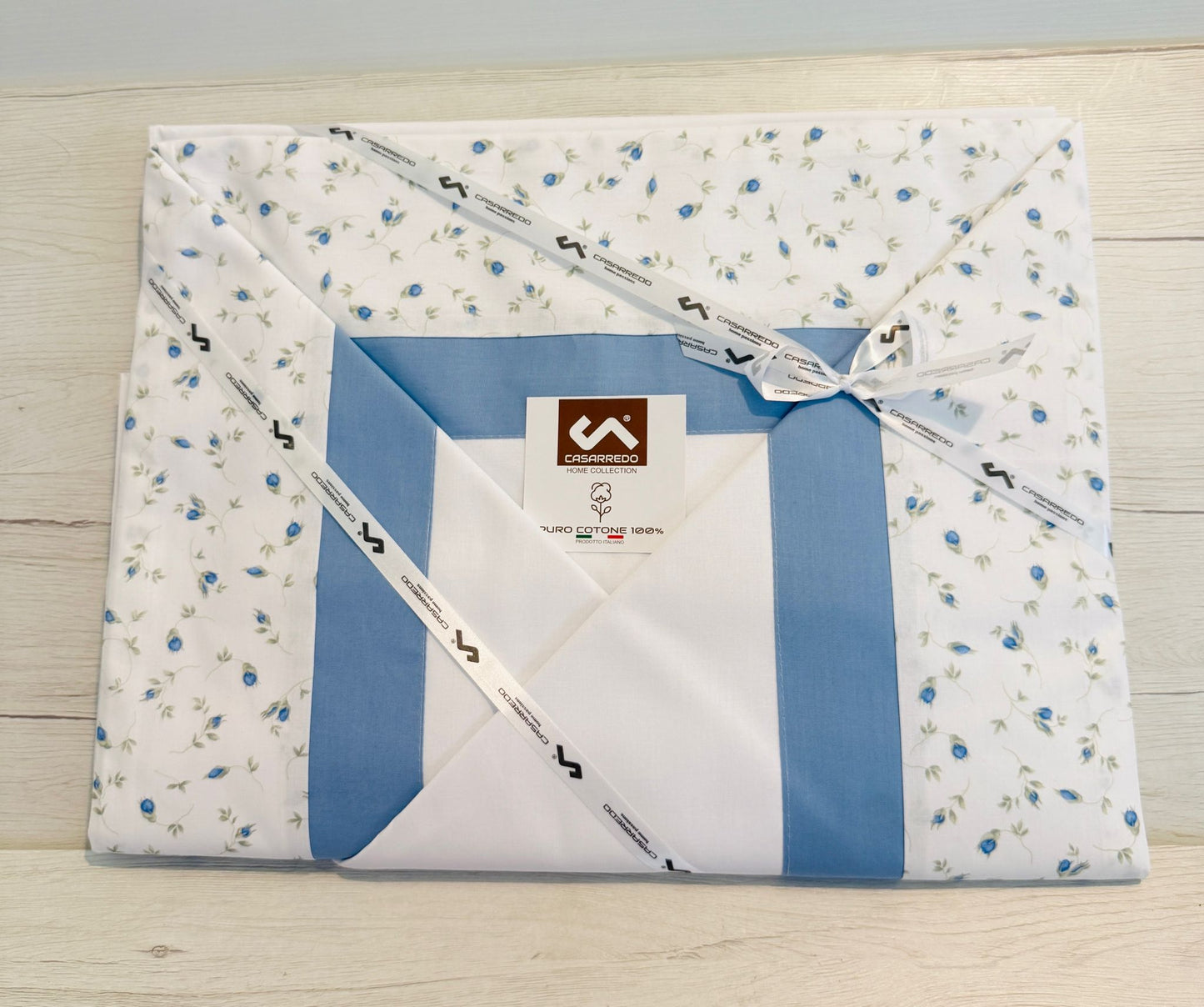 COMPLETO LETTO IN PERCALLE DI COTONE (FIORELLINI)