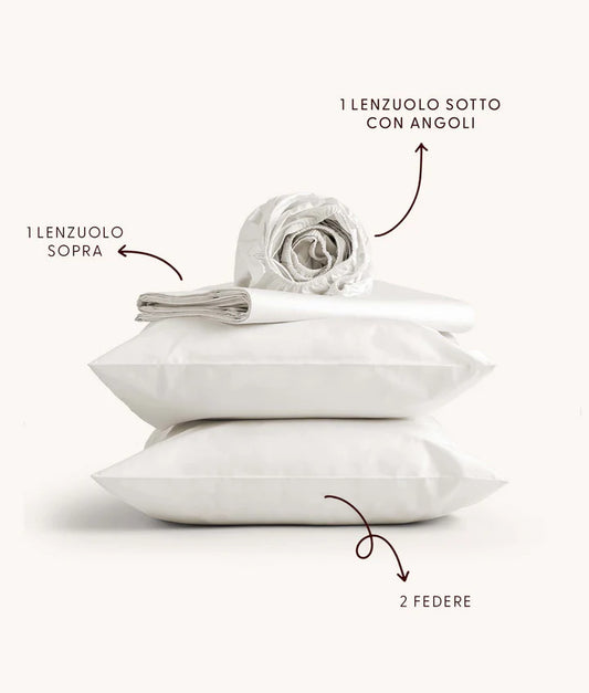 COMPLETO LETTO UNITA TINTA MATRIMONIALE