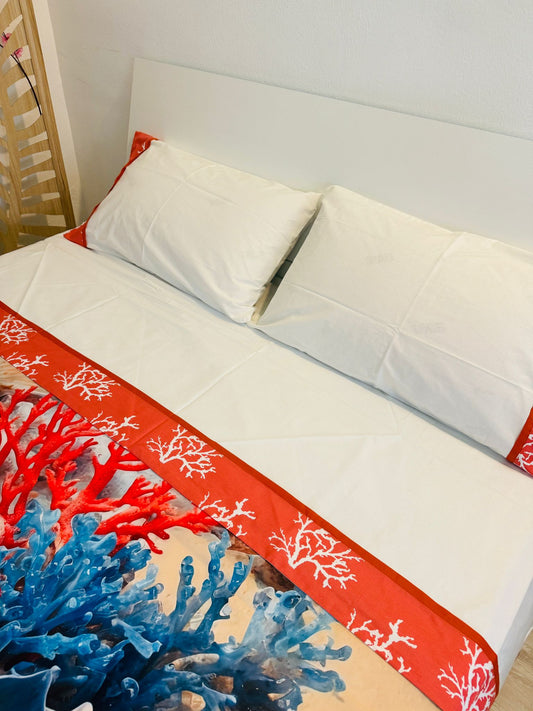 COMPLETO LETTO IN PERCALLE DI COTONE