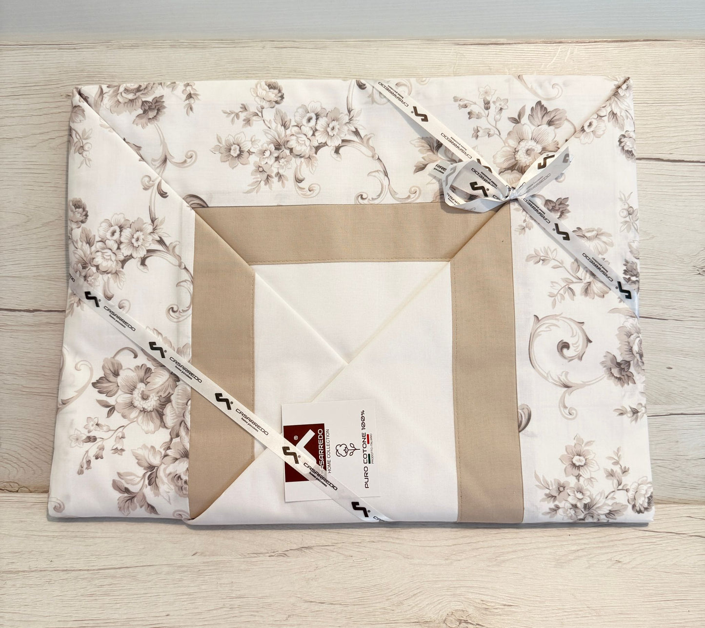 COMPLETO LETTO IN PERCALLE DI COTONE (FIORI)