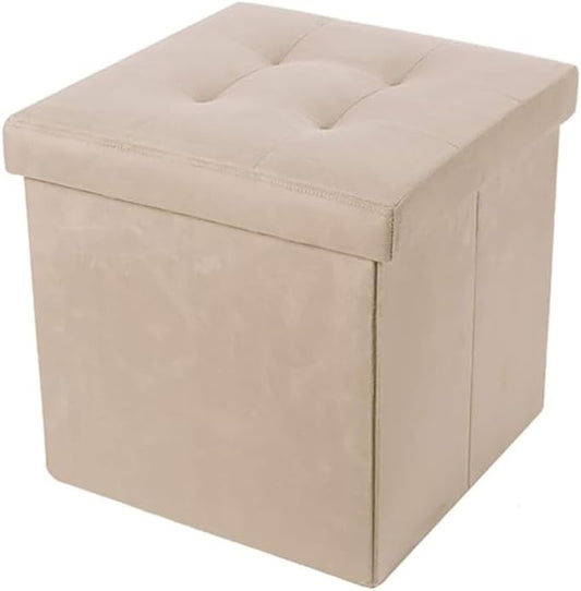 POUF CONTENITORE QUADRATO IN VELLUTO