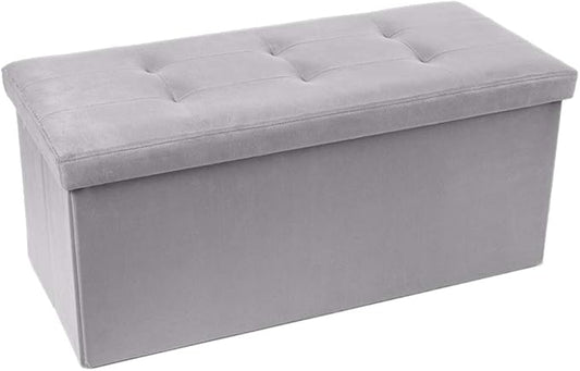 POUF CONTENITORE IN VELLUTO (RETTANGOLARE)