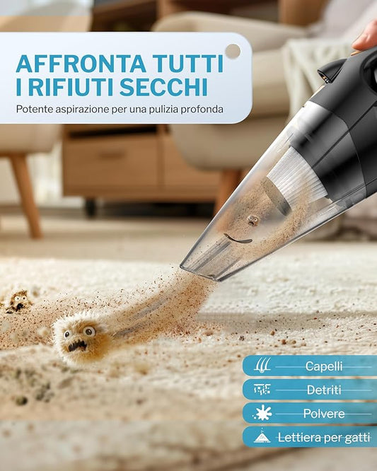 ASPIRAPOLVERE PORTATILE SENZA FILI