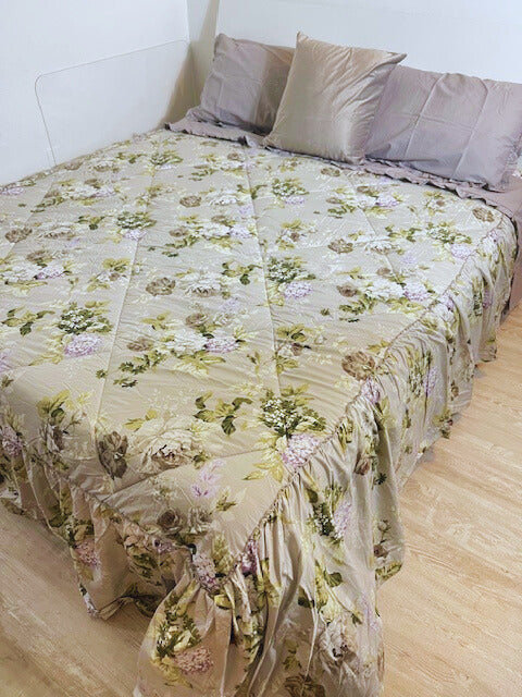 PIUMONE FLOREALE CON VOLANT MATRIMONIALE