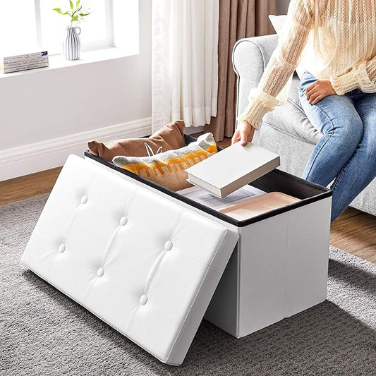 POUF CONTENITORE IN ECOPELLE