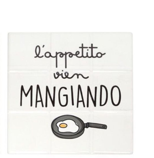 SOTTOPENTOLA IN CERAMICA 16X16CM