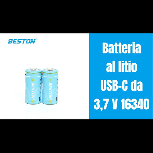 BATTERIA AL LITIO USB-C DA 3,7 V