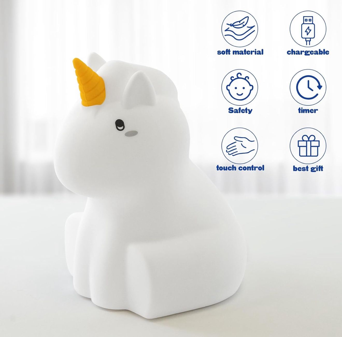 LAMPADA NOTTURNA LED ANIMALETTO (UNICORNO)