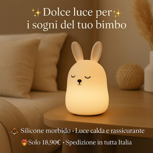 LAMPADA NOTTURNA LED ANIMALETTO (CONIGLIO)