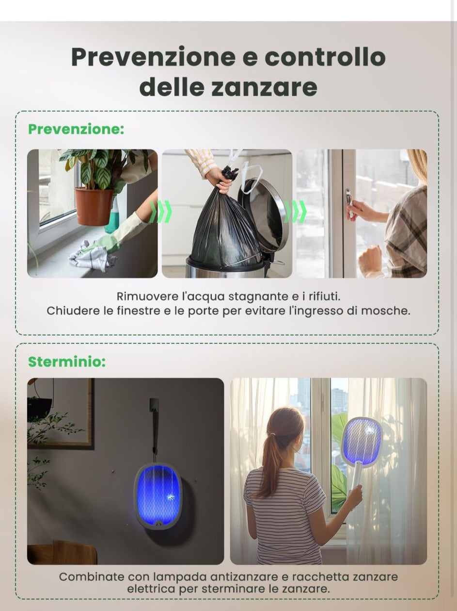 RACCHETTA ZANZARE ELETTRICA