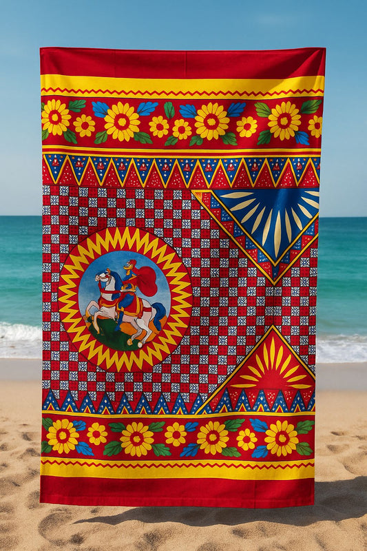 TELO MARE IN MICROFIBRA - SICILIA- 90X170cm