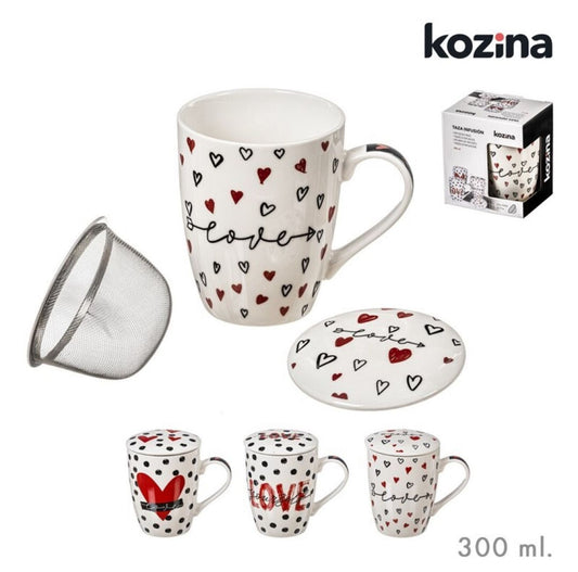 TAZZA CON FILTRO PER INFUSIONI 300ML