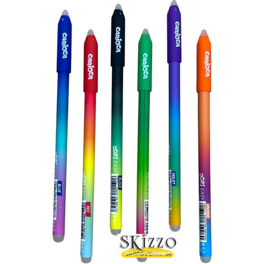 PENNE CANCELLABILI E SUPER COLORATE-BLU-VIOLA-ARANCIO-ROSSO-NERO-VERDE