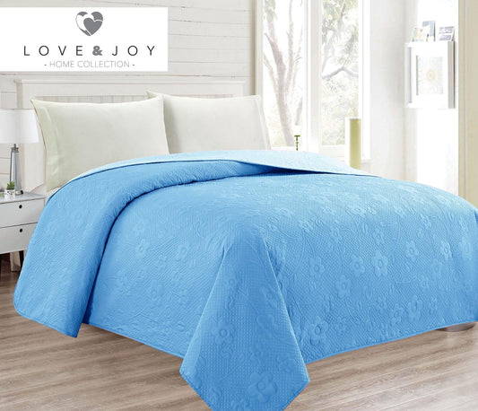 COPRILETTO FLOWER DOUBLE FACE - TRAPUNTINO MATRIMONIALE