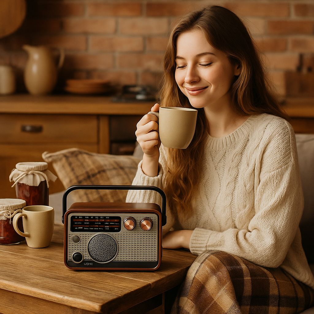 ALTOPARLANTE HI FI - RADIO D'EPOCA - LETTORE MUSICALE USB - MULIN