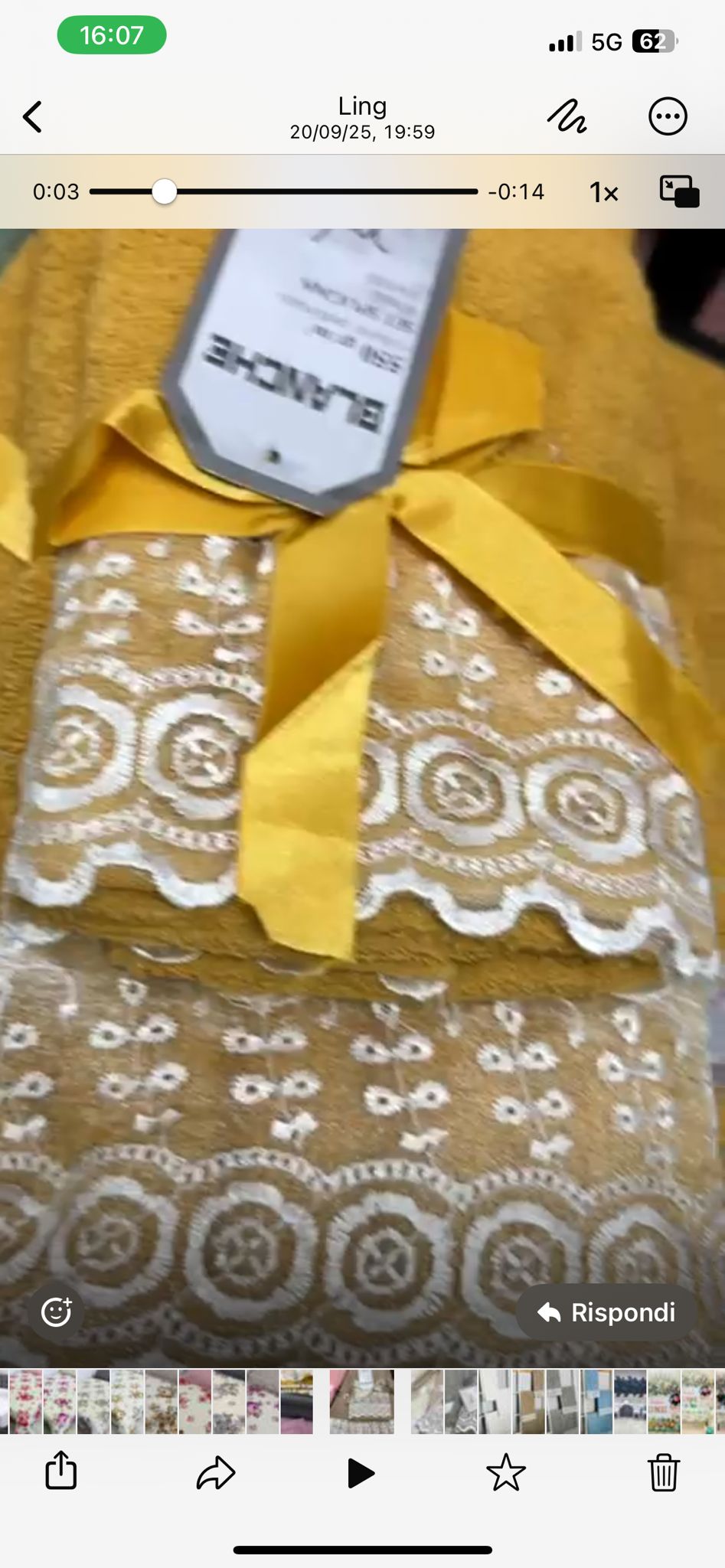 TRIS ASCIUGAMANI BAGNO