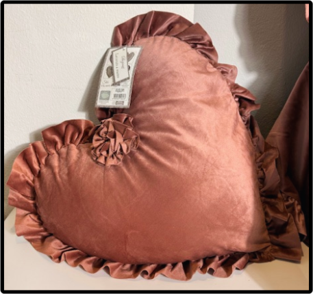 CUSCINI D'ARREDO IN VELLUTO (CUORE)