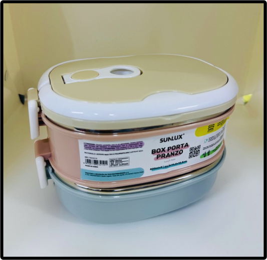 BOX PORTA PRANZO 800 ML X2 ( 20.5x14.5x12.5cm )
