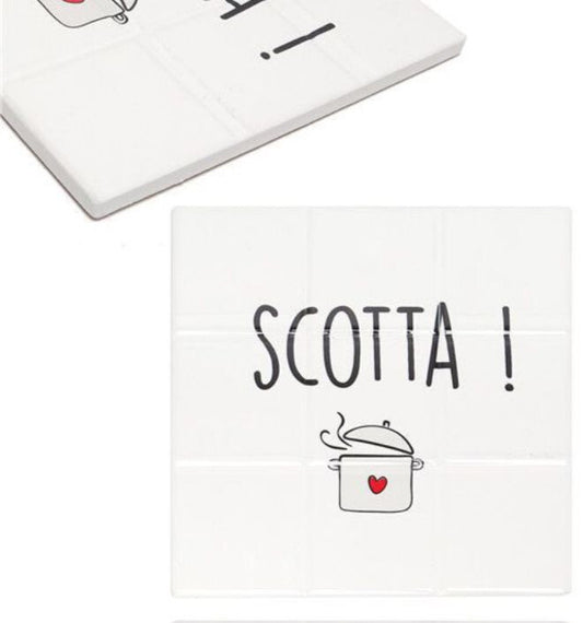 SOTTOPENTOLA IN CERAMICA 16X16CM