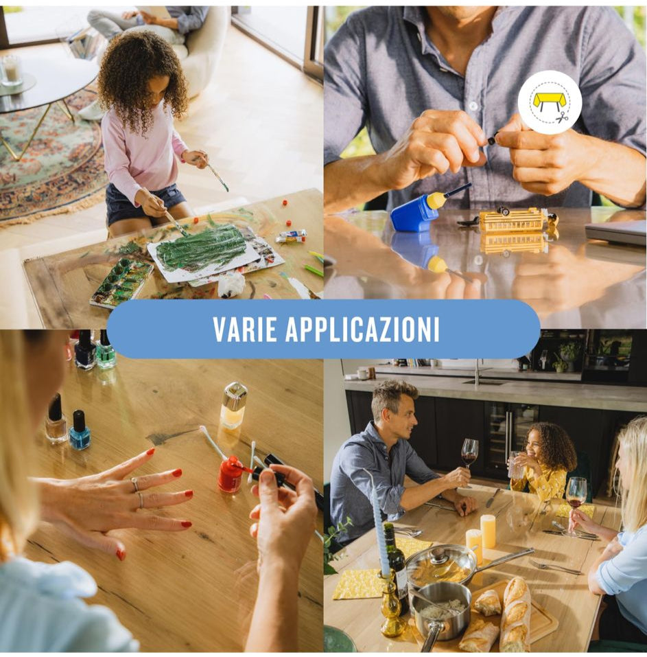 TOVAGLIA DI PLASTICA TRASPARENTE: LUNGHEZZA A METRAGGIO (euro20,00) - LARGHEZZA 2,00 M